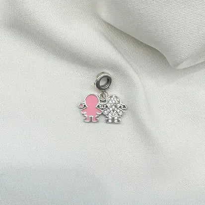 Berloque Menina Duplo