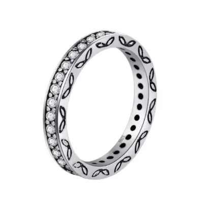 Anel Pandy Aliança em Prata