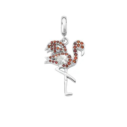 Berloque Flamingo Cravejado