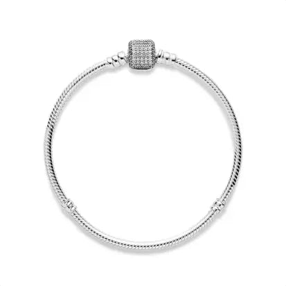 Pulseira Pandy Rigida Fecho Roliço Cravejado