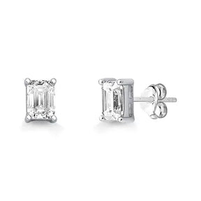 Brinco Moissanite Retangular