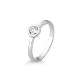 Anel Ponto de Luz Moissanite