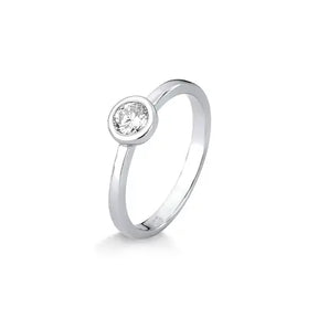 Anel Ponto de Luz Moissanite