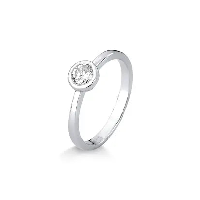 Anel Ponto de Luz Moissanite