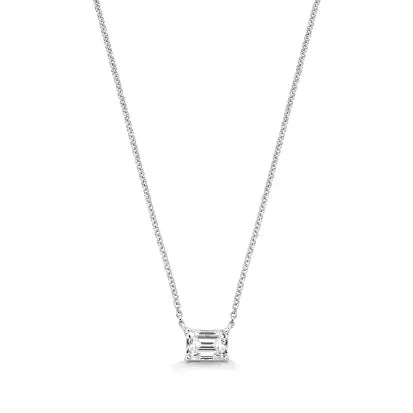 Colar Moissanite Retangular