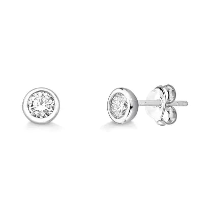 Brinco Ponto de Luz Moissanite