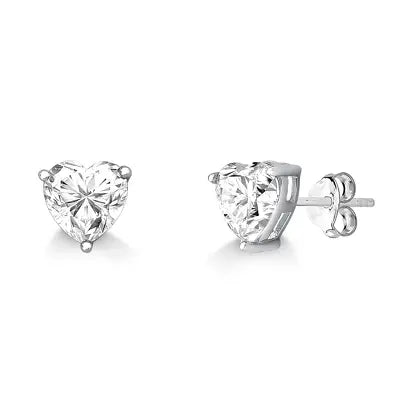 Brinco Coraçao Moissanite