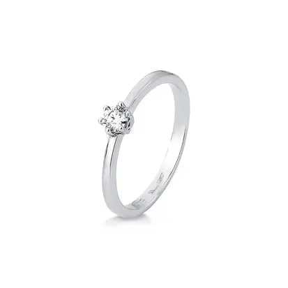 Anel Moissanite Ponto de Luz